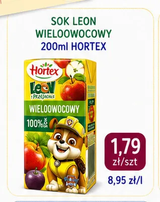 Sok Leon wieloowocowy Hortex promocja w emma MARKET