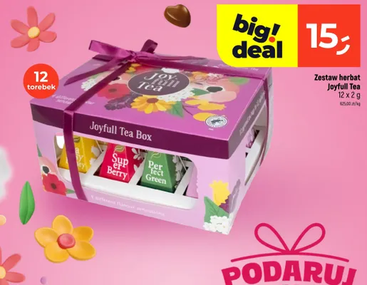 Zestaw herbat Joyfull Tea 12-pak 2g promocja w Dealz