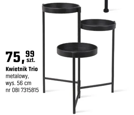 Kwietnik Trio metalowy promocja w OBI