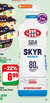 Jogurt polski naturalny Mlekovita promocja w Dino