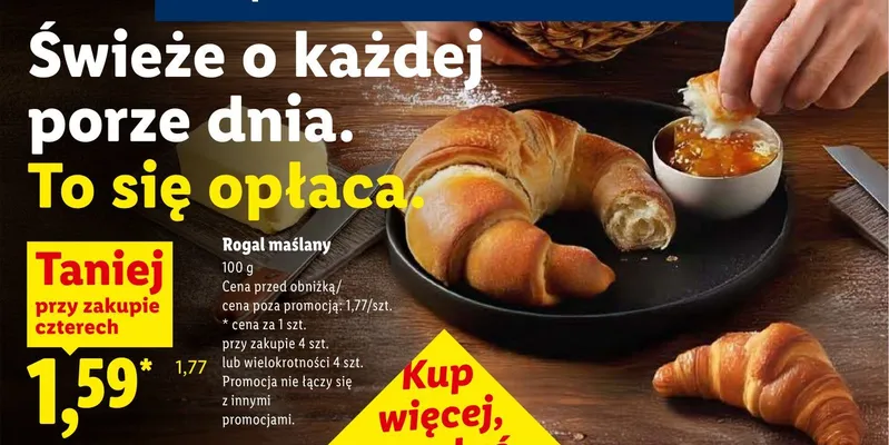 Rogal maślany promocja w Lidl