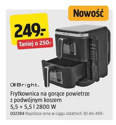 Frytkownica na gorące powietrze Bright promocja w Jula