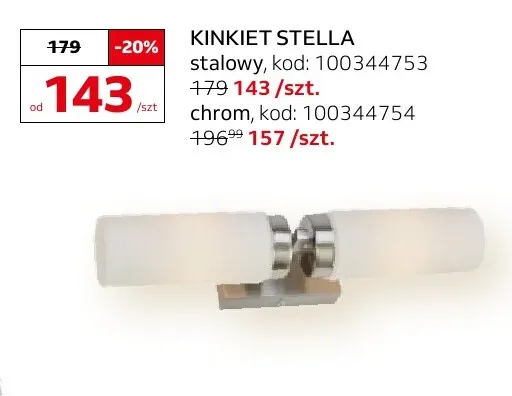 Kinkiet Stella chrom Markslöjd promocja w Komfort