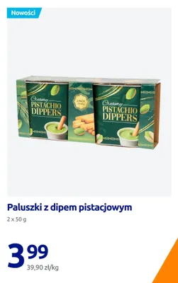 Paluszki z dipem pistacjowym 2-pak 50 g Action promocja w Action