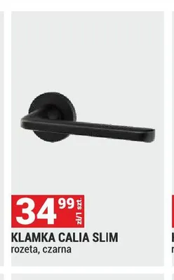 Klamka Calia Slim rozeta czarna promocja w Merkury Market