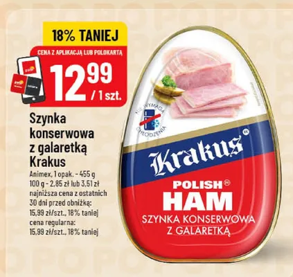 Szynka konserwowa z galaretką promocja w POLOmarket