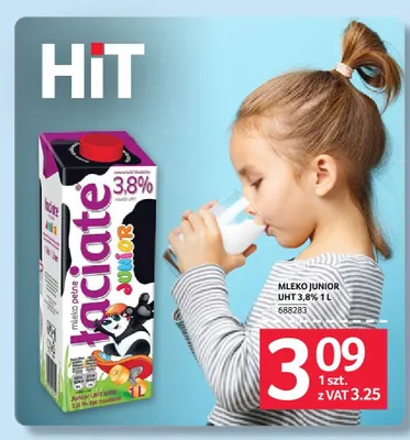 Mleko Junior UHT 3,8% Łaciate promocja w Selgros