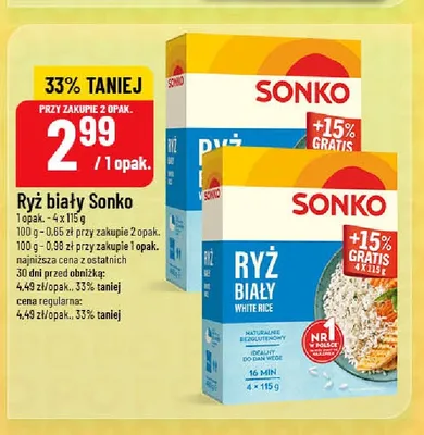 Ryż biały Sonko promocja w POLOmarket