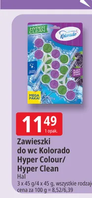 Zawieszki do wc Kolorado Hyper Clean promocja w Leclerc