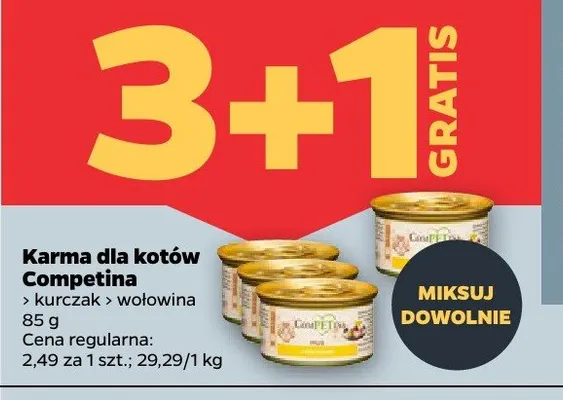 Karma dla kotów wołowina promocja w Netto