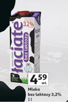 Mleko bez laktozy promocja w Auchan