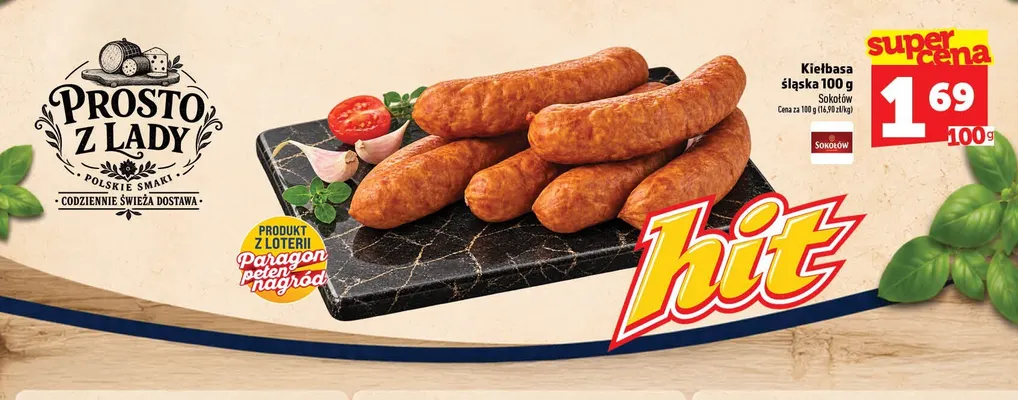 Kiełbasa śląska Sokołów promocja w TOPAZ