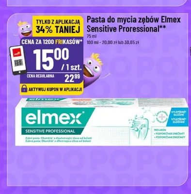 Pasta do mycia zębów Elmex Sensitive Professional promocja w POLOmarket