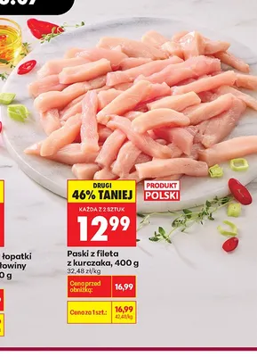 Paski z fileta z kurczaka promocja w Biedronka