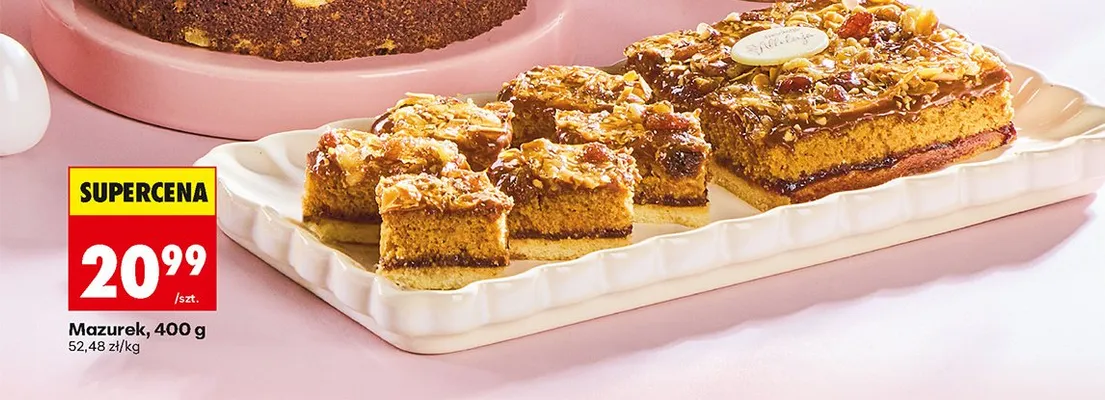 Mazurek, 400 g promocja w Biedronka