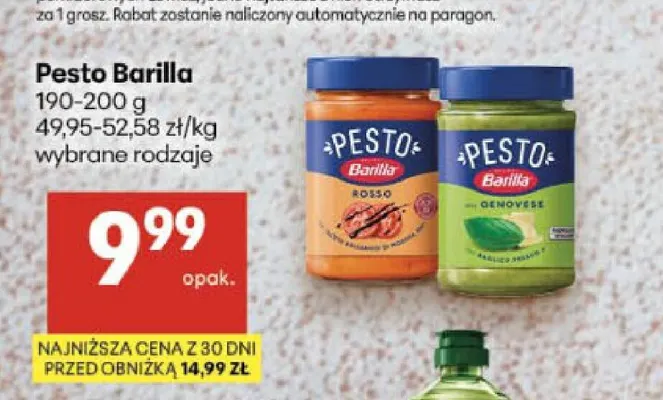 Pesto Genovese Barilla promocja w Delikatesy Centrum