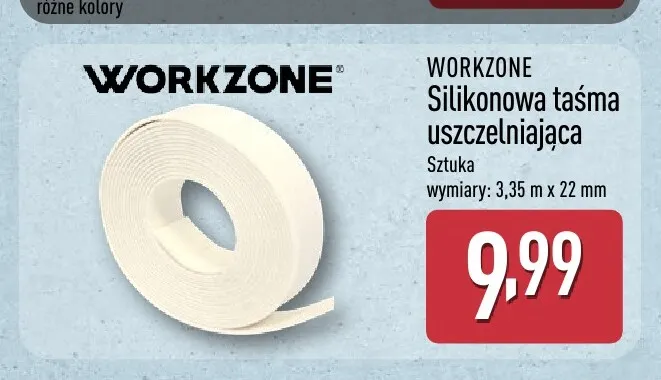 Silikonowa taśma uszczelniająca Workzone promocja w Aldi