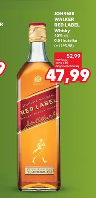 Whisky Johnnie Walker Red Label promocja w Kaufland
