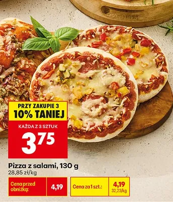Pizza z salami promocja w Biedronka