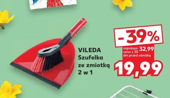 Szufelka ze zmiotką 2 w 1 promocja w Kaufland