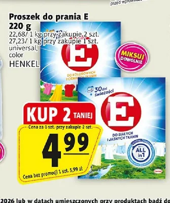Proszek do prania E color promocja w Prim Market