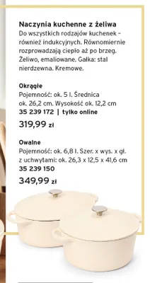 Naczynie kuchenne z żeliwa owalne Tchibo promocja w Tchibo