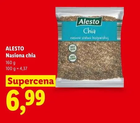 Nasiona chia Alesto promocja w Lidl