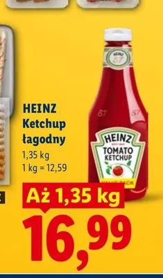 Ketchup łagodny Heinz promocja w Lidl