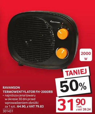 Termowentylator FH-2000RB promocja w Selgros