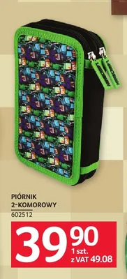 Piórnik 2-komorowy Minecraft promocja w Selgros
