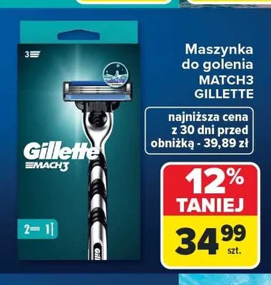 Maszynka do golenia Gillette Mach3 promocja w Carrefour