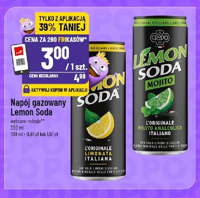 Napój gazowany Mojito Soda promocja w POLOmarket