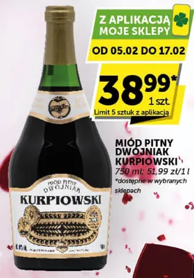 Miód pitny Dwójniak Kurpiowski promocja w ABC