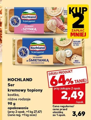 Ser kremowy topiony kostka, różne rodzaje promocja w Kaufland