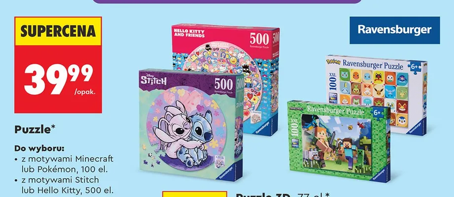 Puzzle promocja w Biedronka
