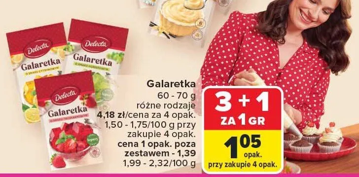 Galaretka Delecta promocja w Carrefour