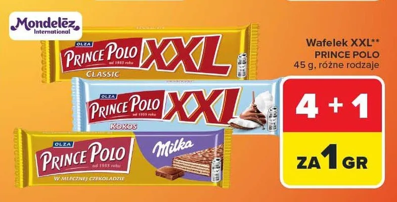 Wafelek XXL różne rodzaje promocja w Carrefour Market