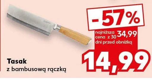 Tasak z bambusową rączką promocja w Kaufland
