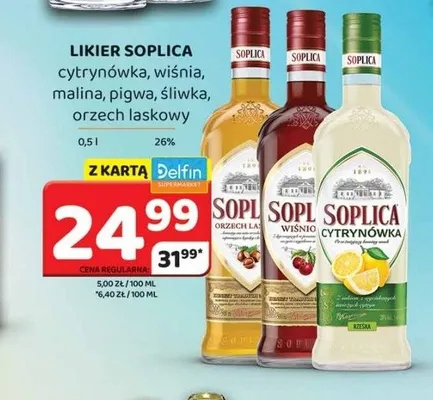 Likier Soplica cytrynowa promocja w Delfin