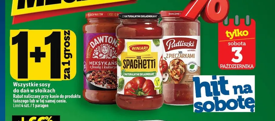 Sosy do dań w słoikach promocja w TOPAZ