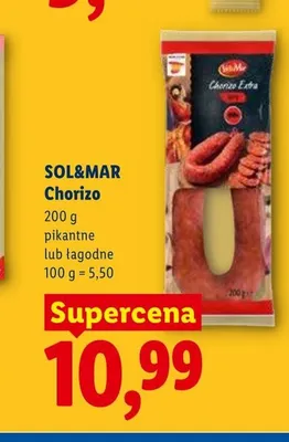 Chorizo łagodne Sol&Mar promocja w Lidl