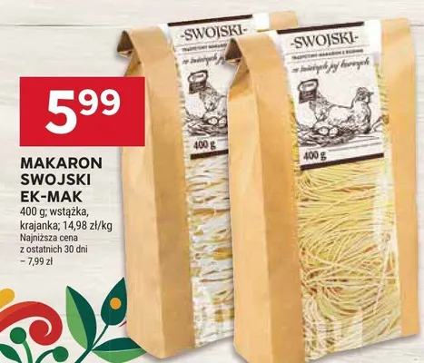 Makaron ek-mak promocja w Stokrotka
