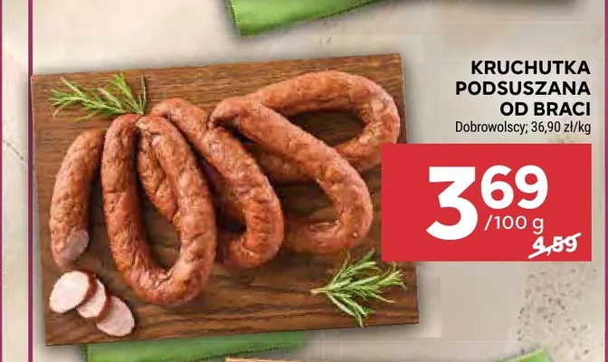 Kruchutka podsuszana od Braci Dobrowolscy promocja w Stokrotka