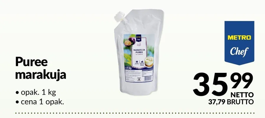 Puree marakuja promocja w Makro