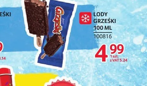 Lody GRZEŚKI 100ml promocja w Selgros
