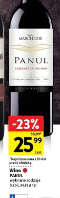 Wino Panul wybrane rodzaje promocja w Intermarche