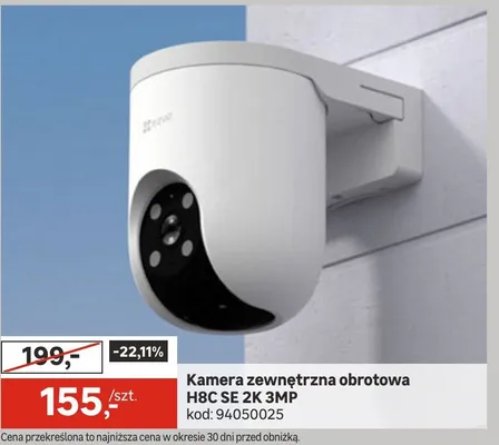 Kamera zewnętrzna obrotowa H8C SE 2K 3MP promocja w Leroy Merlin