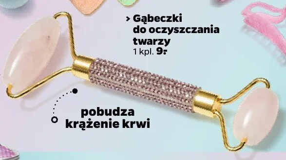 Kwarcowy roller do masażu twarzy promocja w Netto