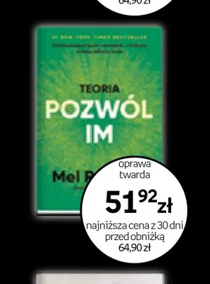 Książka Teoria Pozwól im Mel Robbins oprawa twarda promocja w Empik