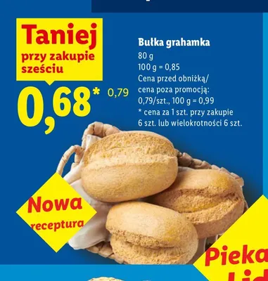 Bułka grahamka Piekarnia Lidla promocja w Lidl